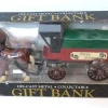 Outback Toys Christmas DéCor<ERTL Die-cast Horse Drawn Cart Gift Bank, Happy Holidays