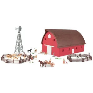 Manufacturer_ERTL Ertl Farm Sets<1/64 ERTL Farm Country Round Gable Barn Set