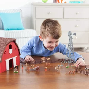 Manufacturer_ERTL Ertl Farm Sets<1/64 ERTL Farm Country Round Gable Barn Set