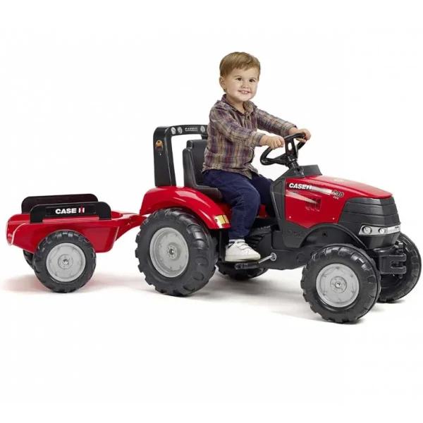 Manufacturer_Universal Hobbies Ih Farmall & Case Ih<Falk Case IH Puma 240CVX Pedal Tractor Ride On with Trailer