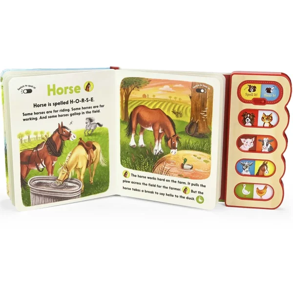 Outback Toys Books, Calendars & Dvds<Farm Animals, Interactive Sound Board Book