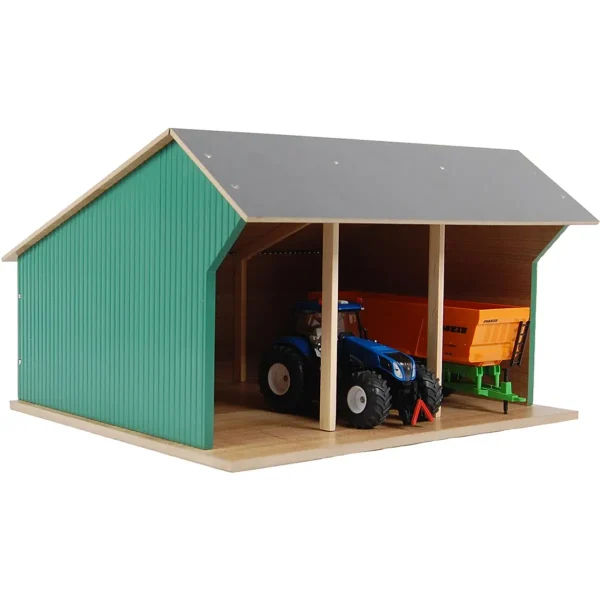 Manufacturer_Universal Hobbies Wooden Barns & Large Accessories<1/32 Farm Machinery 3 Bay Shed