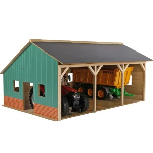 Manufacturer_Universal Hobbies Wooden Barns & Large Accessories<1/16 Farm Machinery 3 Bay Shed