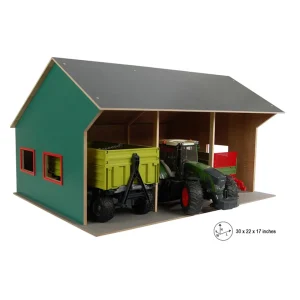 Manufacturer_Universal Hobbies Wooden Barns & Large Accessories<1/16 Farm Machinery 3 Bay Shed with High Roof