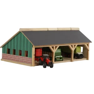 Manufacturer_Universal Hobbies Wooden Barns & Large Accessories<1/87 Farm Machinery 3 Bay Shed