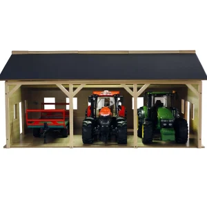 Manufacturer_Universal Hobbies Wooden Barns & Large Accessories<1/16 Farm Machinery 3 Bay Shed