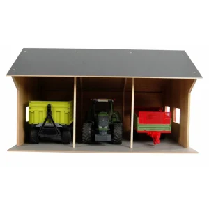 Manufacturer_Universal Hobbies Wooden Barns & Large Accessories<1/16 Farm Machinery 3 Bay Shed with High Roof