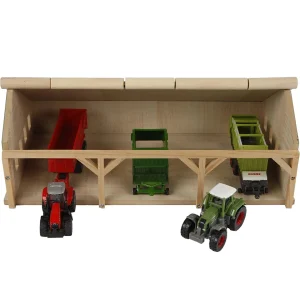 Manufacturer_Universal Hobbies Wooden Barns & Large Accessories<1/87 Farm Machinery 3 Bay Shed