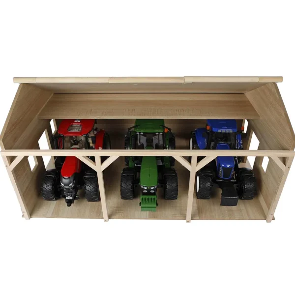 Manufacturer_Universal Hobbies Wooden Barns & Large Accessories<1/16 Farm Machinery 3 Bay Shed