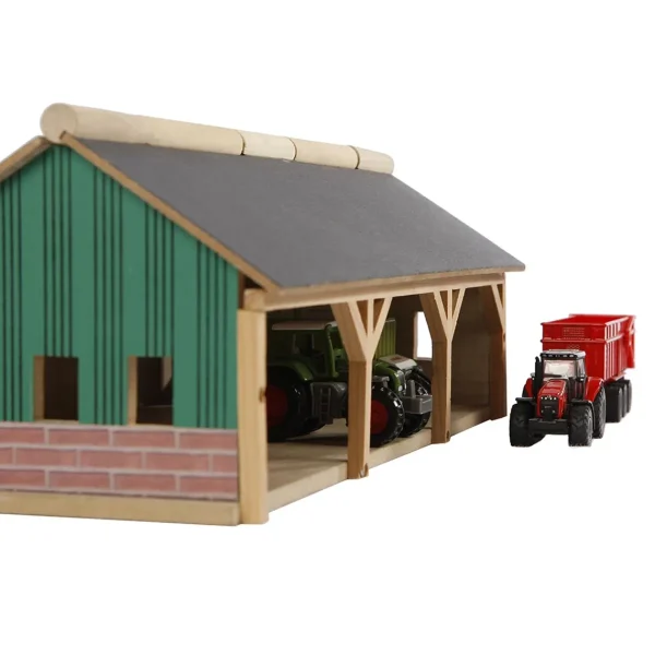 Manufacturer_Universal Hobbies Wooden Barns & Large Accessories<1/87 Farm Machinery 3 Bay Shed