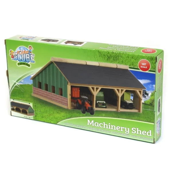 Manufacturer_Universal Hobbies Wooden Barns & Large Accessories<1/87 Farm Machinery 3 Bay Shed