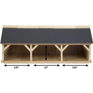 Manufacturer_Universal Hobbies Wooden Barns & Large Accessories<1/87 Farm Machinery 3 Bay Shed