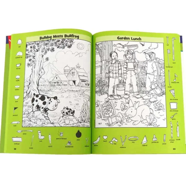 Outback Toys Books, Calendars & Dvds<Farm Puzzles by Highlights Hidden Pictures Paperback Book
