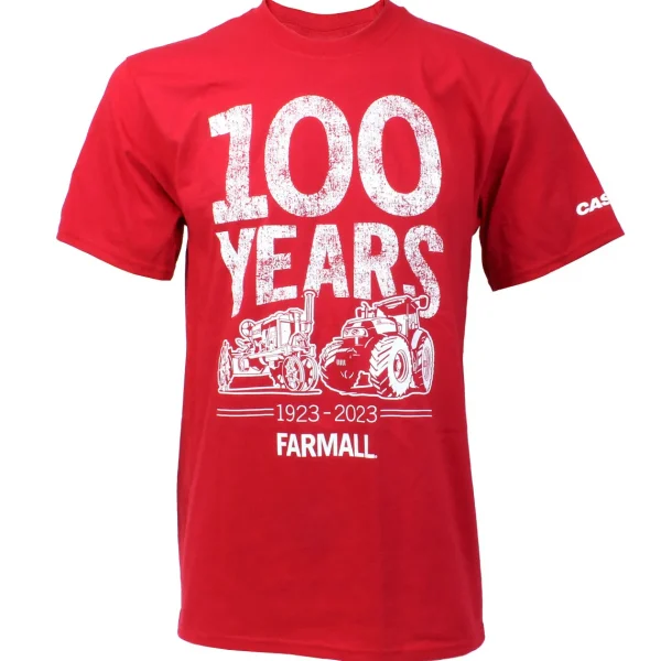 Outback Toys Case Ih & Ji Case<Farmall 100 Years 1923-2023 Red Short Sleeve T-Shirt