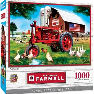 Outback Toys Games & Puzzles<Farmall Red Nostalgia 1000 Piece Puzzle with Poster
