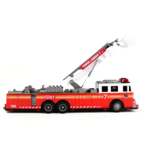 Outback Toys Emergency Vehicles<FDNY Radio Control 11" Ladder Fire Truck with Lights & Sounds