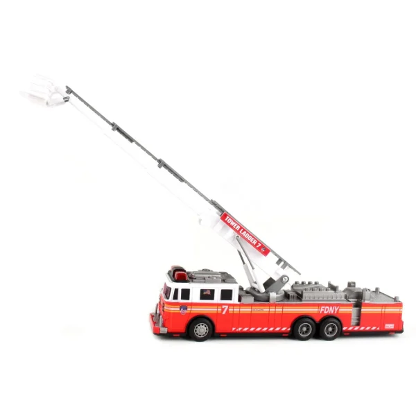 Outback Toys Emergency Vehicles<FDNY Radio Control 11" Ladder Fire Truck with Lights & Sounds