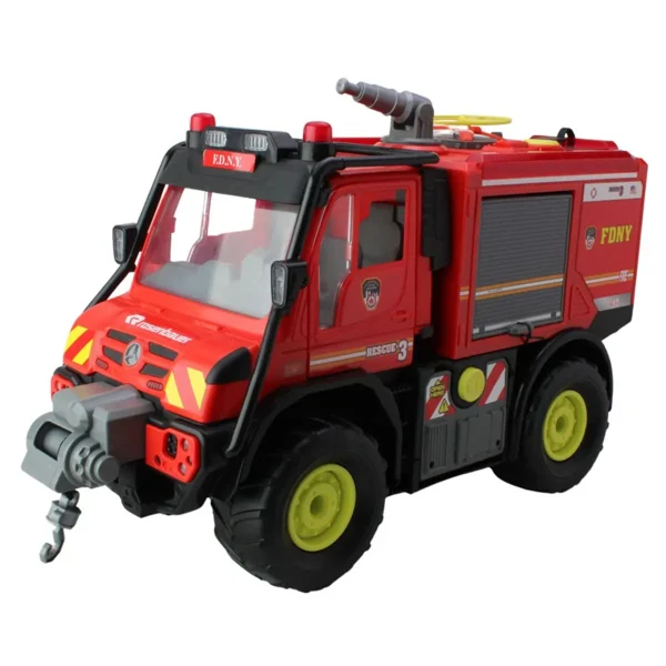 Outback Toys Emergency Vehicles<FDNY Rescue Truck with Water Gun & Drone