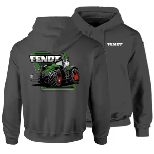 Outback Toys Agco, Allis, Massey & More<Fendt 1050 Tractor Charcoal Grey Hooded Sweatshirt