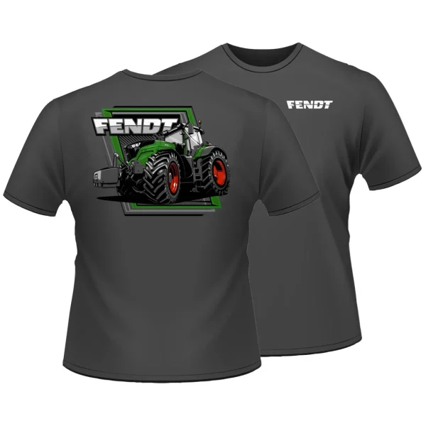 Outback Toys Agco, Allis, Massey & More<Fendt 1050 Tractor Charcoal Gray Short Sleeve T-Shirt