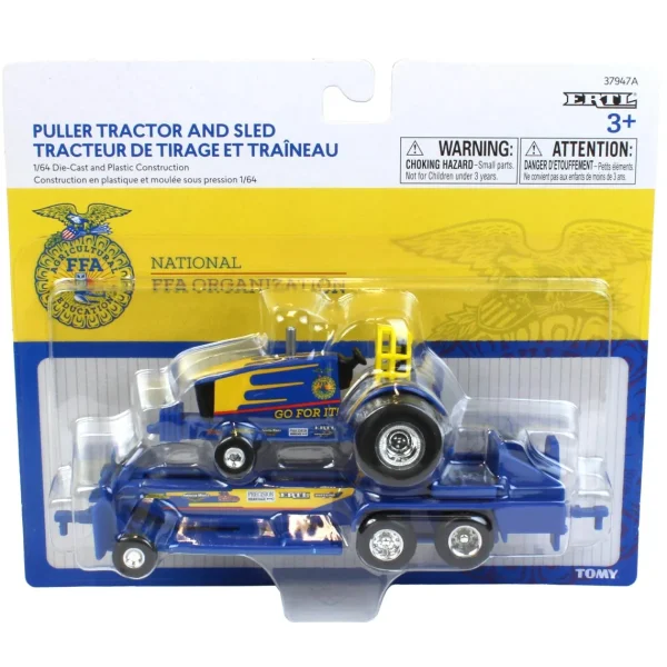 Manufacturer_ERTL Pulling Tractors<1/64 FFA "Go For It!" Pulling Tractor & Sled