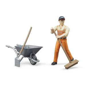 Manufacturer_Bruder Toys Play Animals & Accessories<1/16 Figure Set Municipal Worker by Bruder