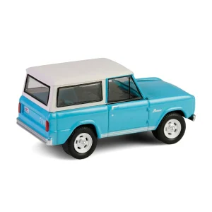 Manufacturer_Greenlight Collectibles Cars & Suvs<1/64 1966 Ford Bronco Custom SUV, Scottsdale 2024, Turquoise Blue, Barrett-Jackson Series 15