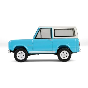 Manufacturer_Greenlight Collectibles Cars & Suvs<1/64 1966 Ford Bronco Custom SUV, Scottsdale 2024, Turquoise Blue, Barrett-Jackson Series 15