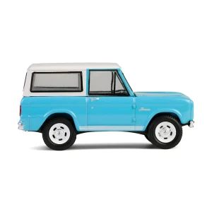 Manufacturer_Greenlight Collectibles Cars & Suvs<1/64 1966 Ford Bronco Custom SUV, Scottsdale 2024, Turquoise Blue, Barrett-Jackson Series 15