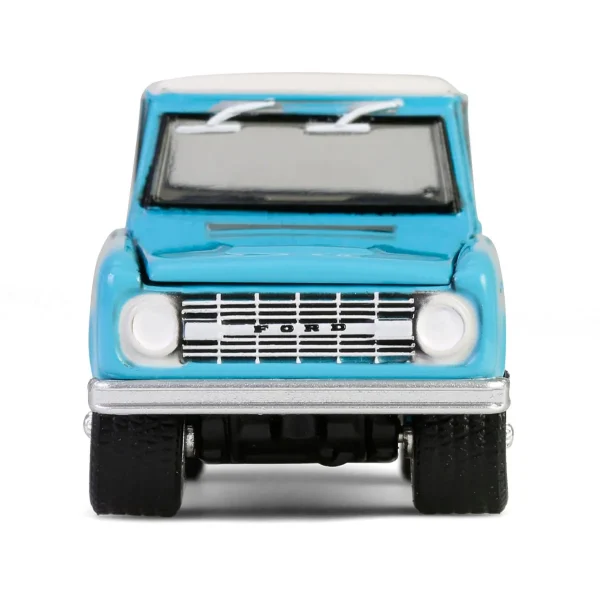 Manufacturer_Greenlight Collectibles Cars & Suvs<1/64 1966 Ford Bronco Custom SUV, Scottsdale 2024, Turquoise Blue, Barrett-Jackson Series 15