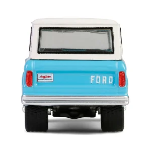 Manufacturer_Greenlight Collectibles Cars & Suvs<1/64 1966 Ford Bronco Custom SUV, Scottsdale 2024, Turquoise Blue, Barrett-Jackson Series 15