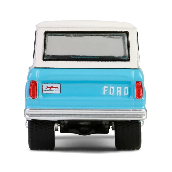Manufacturer_Greenlight Collectibles Cars & Suvs<1/64 1966 Ford Bronco Custom SUV, Scottsdale 2024, Turquoise Blue, Barrett-Jackson Series 15