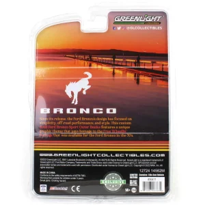 Manufacturer_Greenlight Collectibles Cars & Suvs<1/64 2022 Ford Bronco Sport Outer Banks with Rooftop Kayak, Free Wheelin', Hobby Exclusive