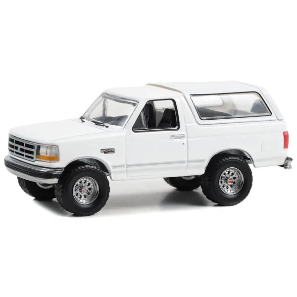 Manufacturer_Greenlight Collectibles Cars & Suvs<1/64 1993 Ford Bronco XLT, Oxford White, Hobby Exclusive