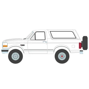 Manufacturer_Greenlight Collectibles Cars & Suvs<1/64 1993 Ford Bronco XLT, Oxford White, Hobby Exclusive