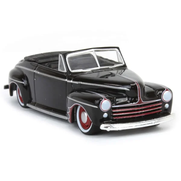 Manufacturer_Greenlight Collectibles Cars & Suvs<1/64 1947 Ford Deluxe Convertible Lowrider, Black & Red, California Lowriders Series 5