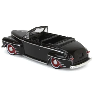 Manufacturer_Greenlight Collectibles Cars & Suvs<1/64 1947 Ford Deluxe Convertible Lowrider, Black & Red, California Lowriders Series 5
