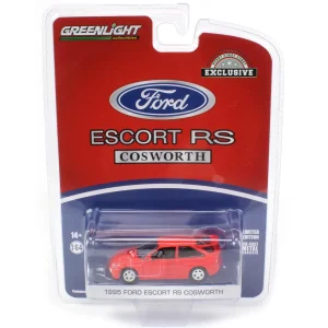 Manufacturer_Greenlight Collectibles Cars & Suvs<1/64 1995 Ford Escort RS Cosworth, Radiant Red, Hobby Exclusive