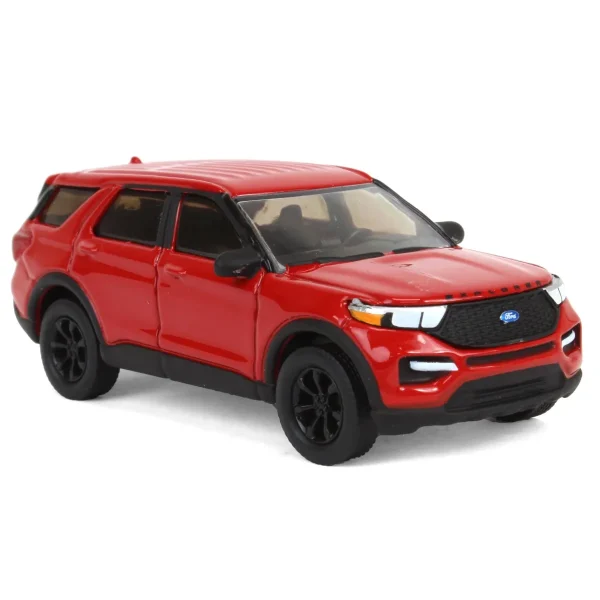Manufacturer_Greenlight Collectibles Cars & Suvs<1/64 2023 Ford Explorer ST, Iridescent Rapid Red, Showroom Floor Series 4