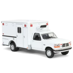 Manufacturer_Greenlight Collectibles Emergency Vehicles<1/64 1992 Ford F-350 Ambulance, White, Hobby Exclusive