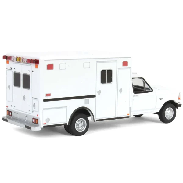 Manufacturer_Greenlight Collectibles Emergency Vehicles<1/64 1992 Ford F-350 Ambulance, White, Hobby Exclusive