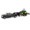 Manufacturer_ERTL Lowboys & Flatbeds<1/32 Ford F-350 Dually Pick Up with Trailer and John Deere 5075E