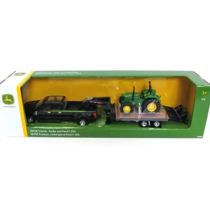 Manufacturer_ERTL Lowboys & Flatbeds<1/32 Ford F-350 Dually Pick Up with Trailer and John Deere 5075E