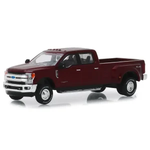 Manufacturer_Greenlight Collectibles Pickup Trucks<1/64 2019 Ford F-350 Lariat, Race Red, Dually Drivers Series 1