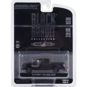 Manufacturer_Greenlight Collectibles Pickup Trucks<1/64 2019 Ford F-150 Lariat Sport, Black Bandit Series 28