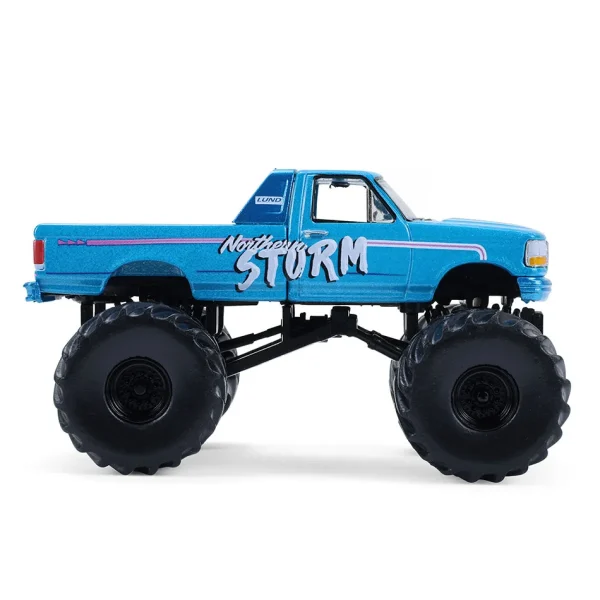 Manufacturer_Greenlight Collectibles Cars & Suvs | Pickup Trucks<1/64 1993 Ford F-250, Northern Storm, Kings of Crunch Series 16