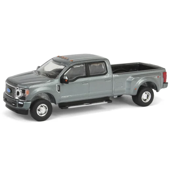 Manufacturer_Greenlight Collectibles Pickup Trucks<1/64 2022 Ford F-350 Platinum, Metallic Gray, Surplus Goodies Exclusive