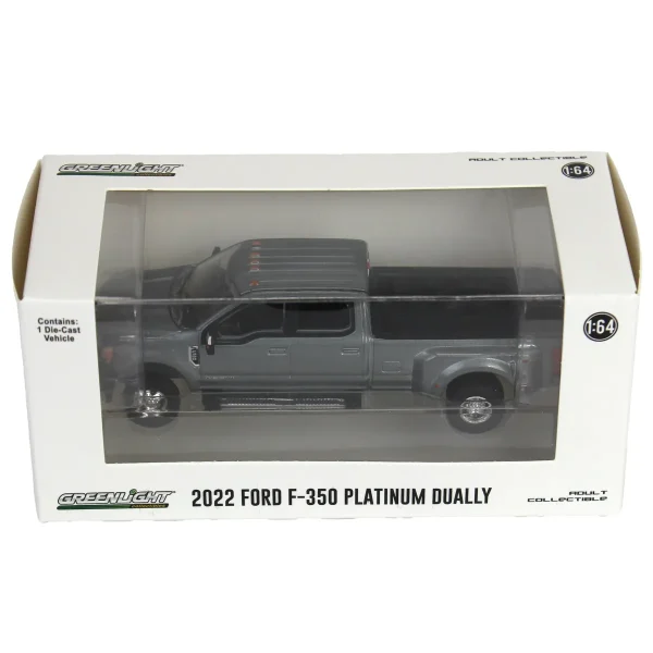 Manufacturer_Greenlight Collectibles Pickup Trucks<1/64 2022 Ford F-350 Platinum, Metallic Gray, Surplus Goodies Exclusive