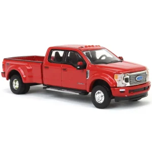 Manufacturer_Greenlight Collectibles Pickup Trucks<1/64 2020 Ford F-450 Platinum Super Duty Dually Pickup Truck, Rapid Red, Town & Country Exclusive