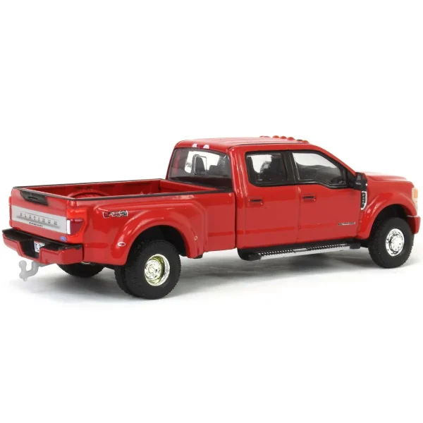 Manufacturer_Greenlight Collectibles Pickup Trucks<1/64 2020 Ford F-450 Platinum Super Duty Dually Pickup Truck, Rapid Red, Town & Country Exclusive